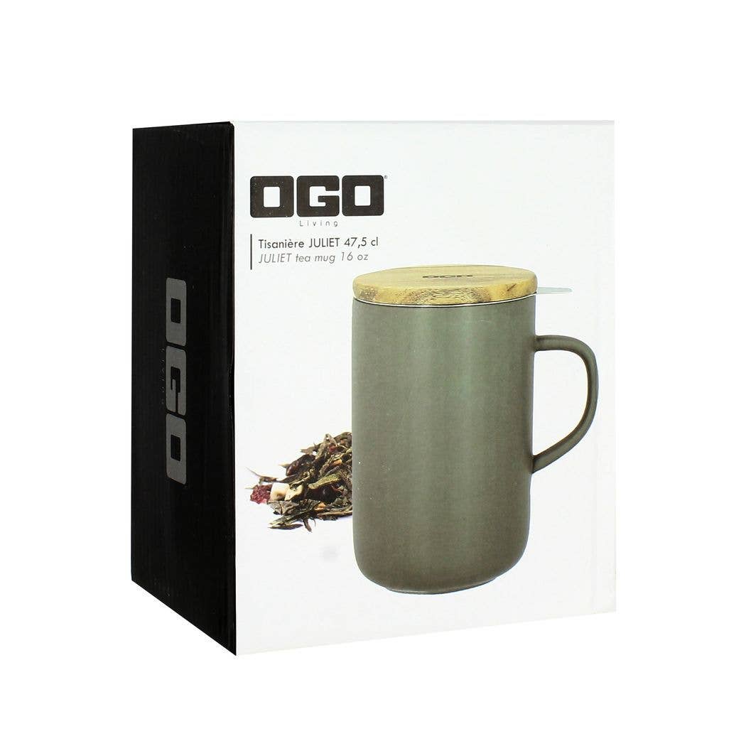 Herbal Tea Juliet Almond stoneware canister alternate view