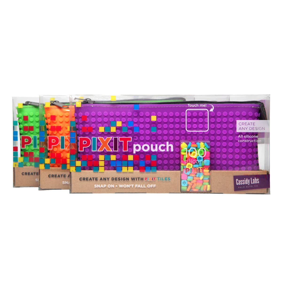 Pixit pencil case zippered closure detail view