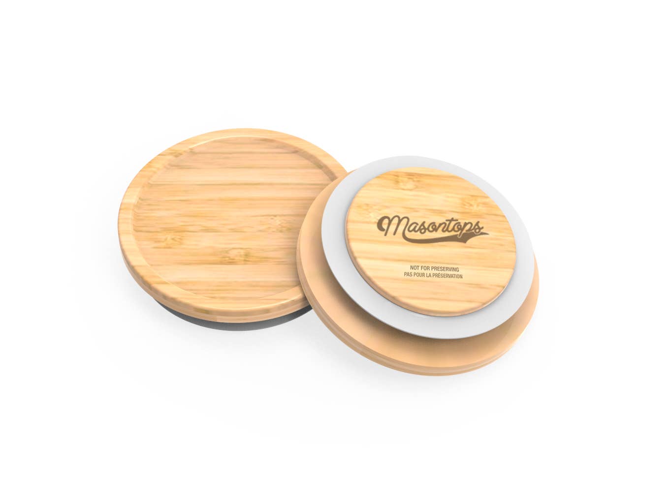 Masontops - Timber Top Bamboo Mason Jar Storage Lids