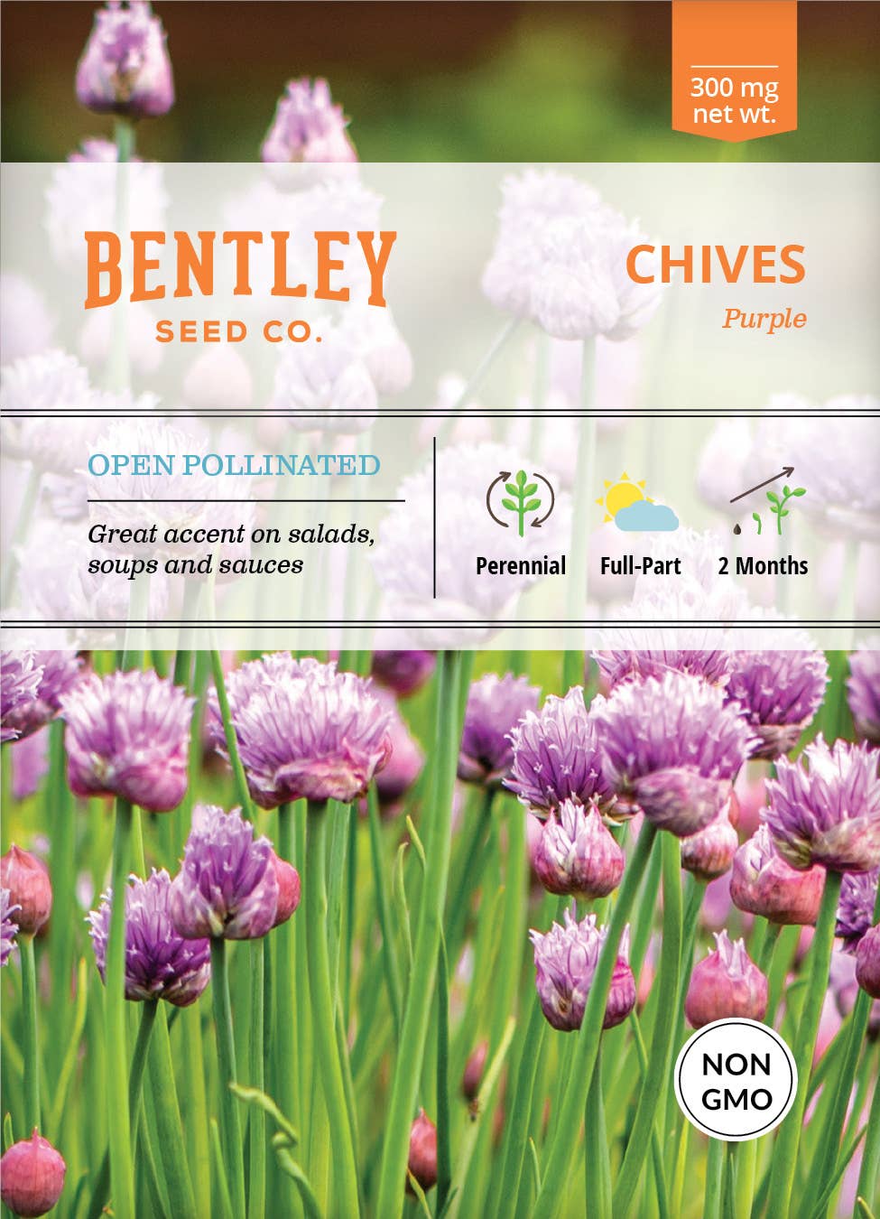 Chives herb seed packet