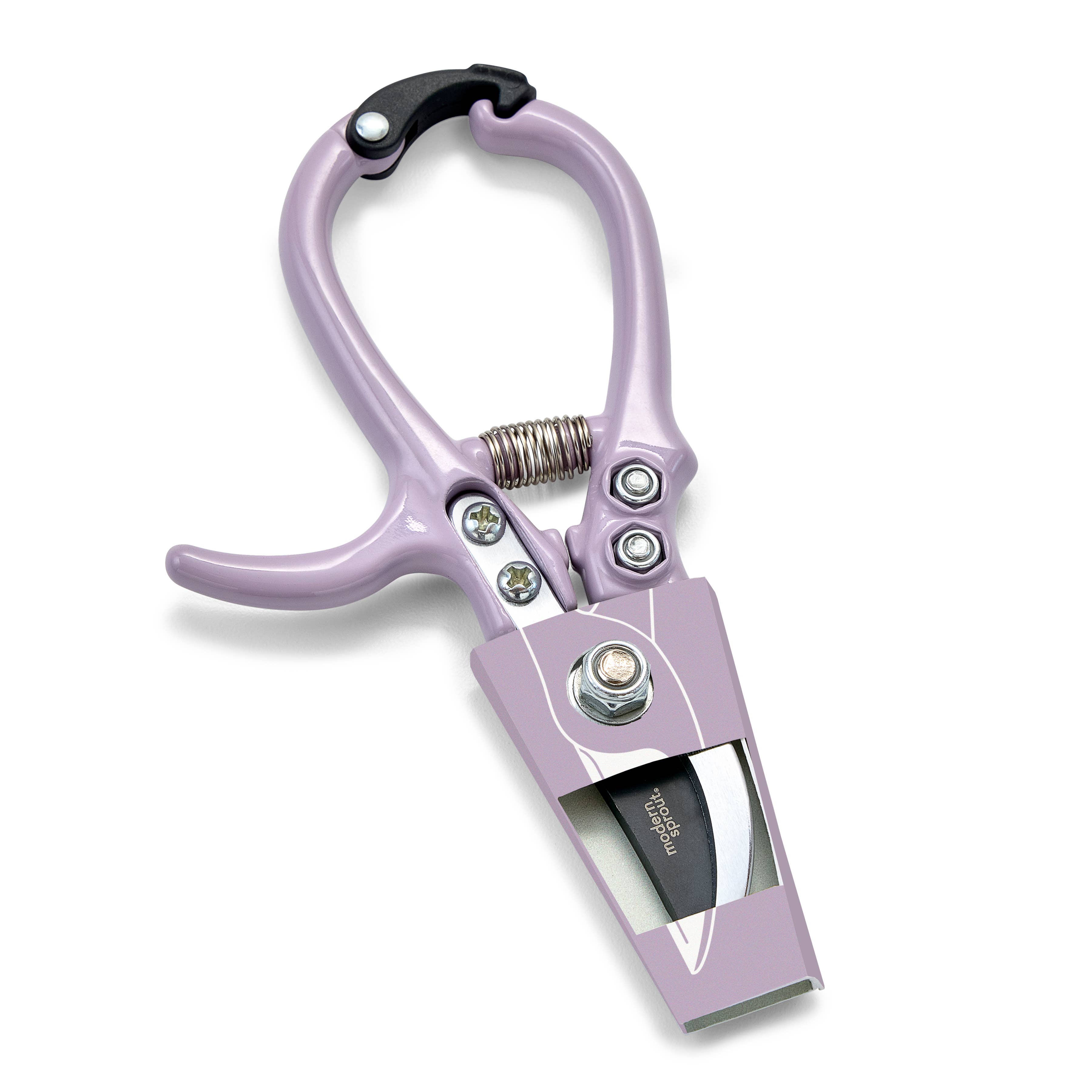 Garden pruners displayed in available color option
