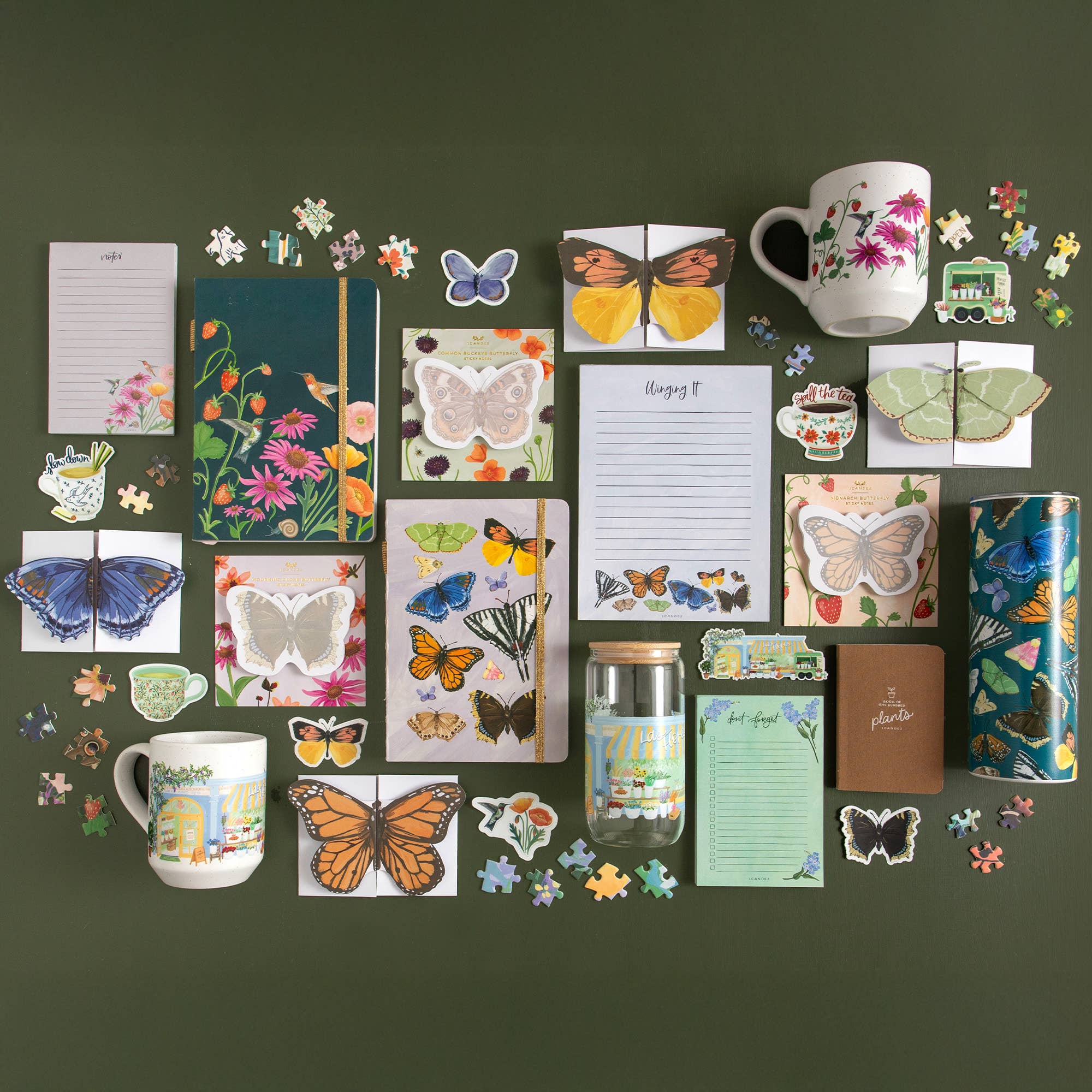 Mourning Cloak Butterfly Sticky Notes back packaging view