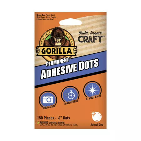 Gorilla Permanent Adhesive Dots for crafts and mounting
