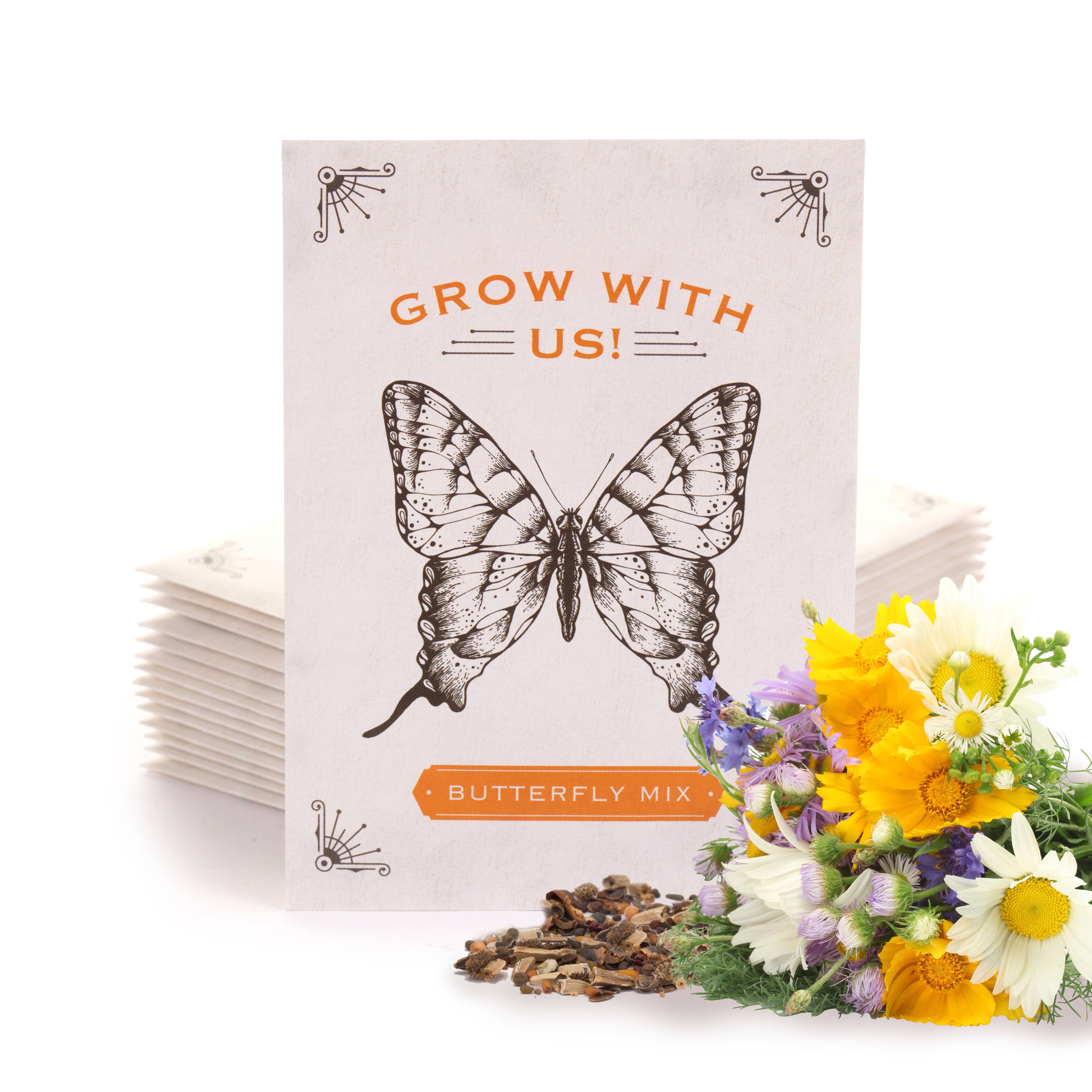 Butterfly garden flowers from Grow With Us seeds
