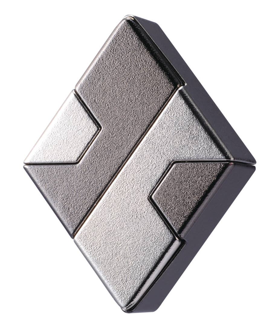 Hanayama Cast Diamond Level 1 metal brain teaser puzzle