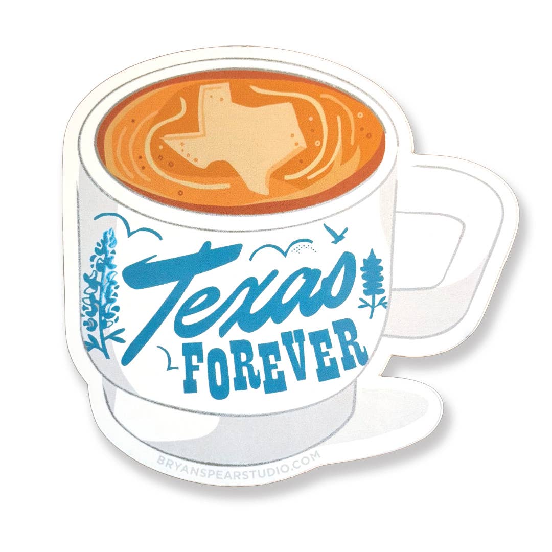 Texas Forever Coffee Mug Sticker