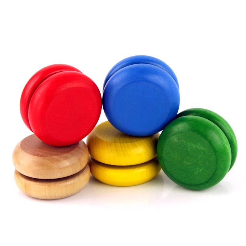 Custom Imprinted Classic Wooden Yo-Yo red design