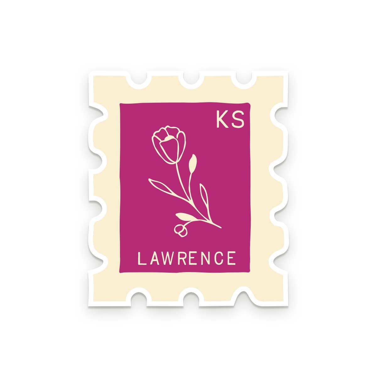 Waco TX stamp sticker variant displayed on surface