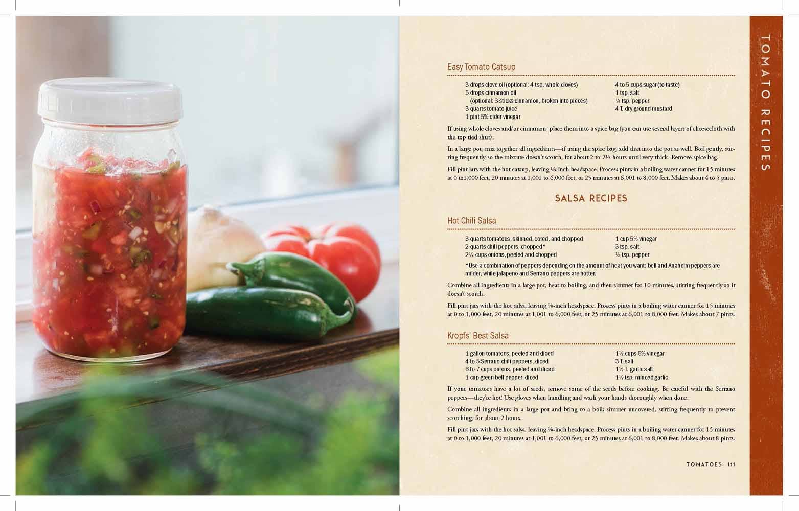 The Homestead Canning Cookbook book interior page detail