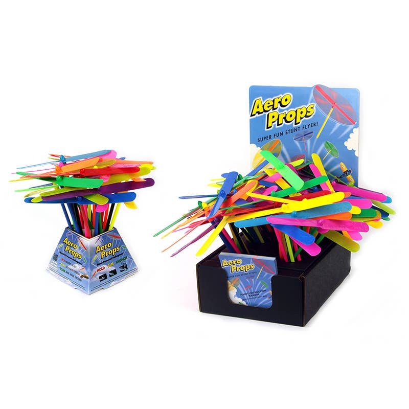 Aero Prop flying propeller toys packaging front view