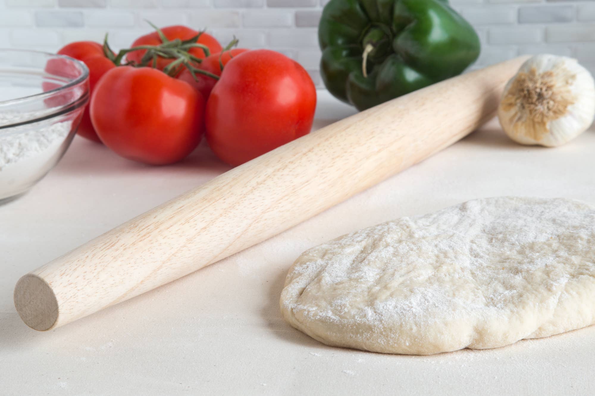 Fox Run 20-inch tapered rolling pin close-up
