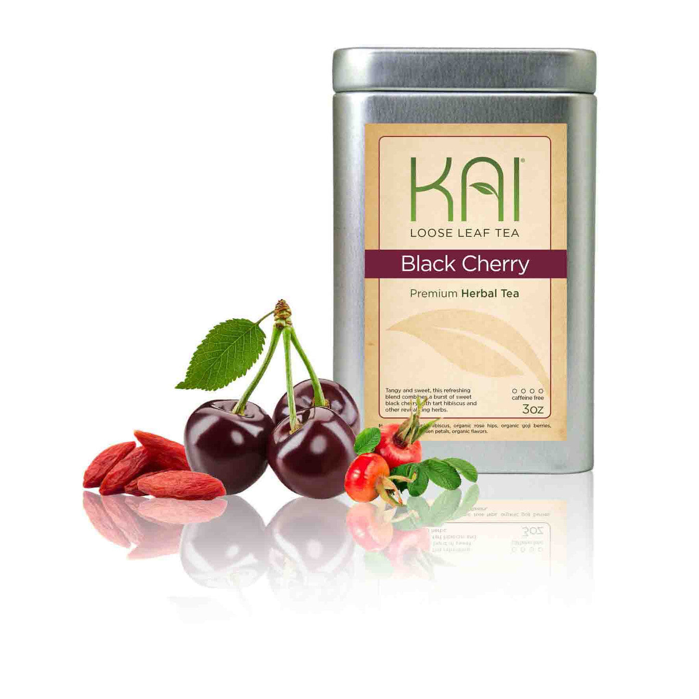 Kai Loose Leaf Tea Black Cherry flavor package