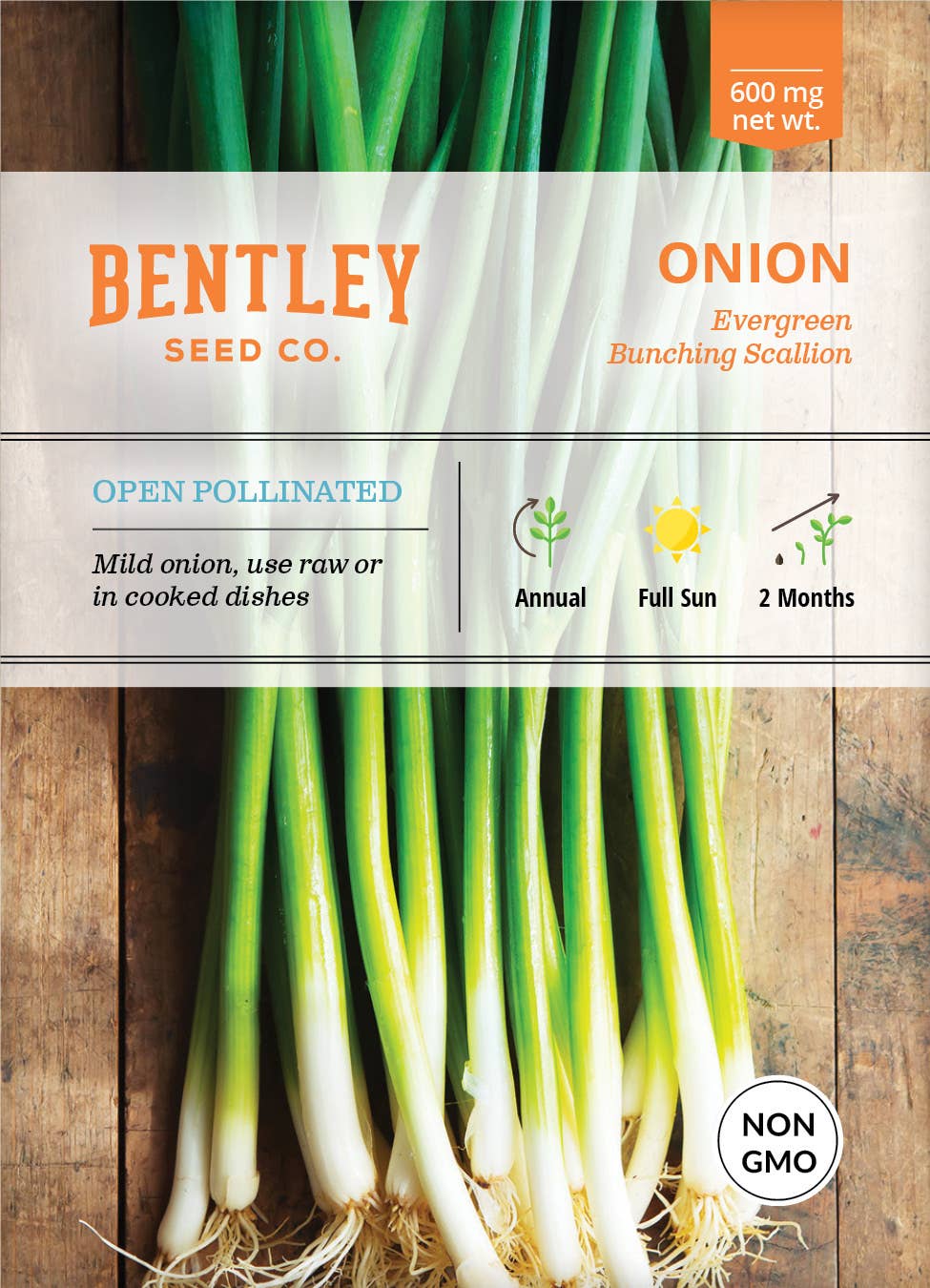 Onion Evergreen Bunching seed packet
