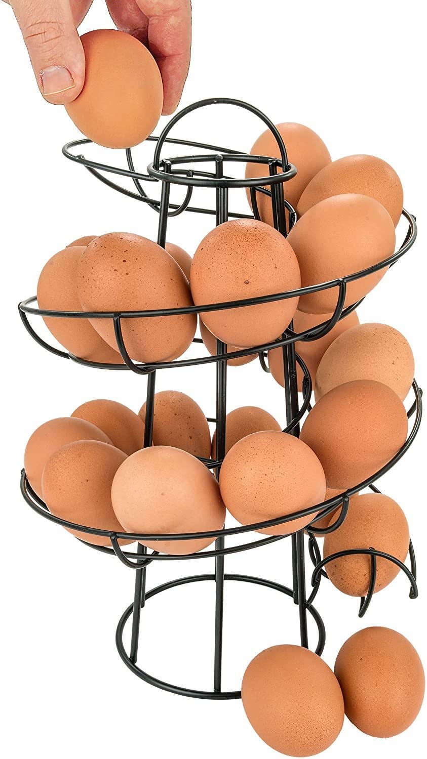 Egg Skelter Spiraling Dispenser Rack