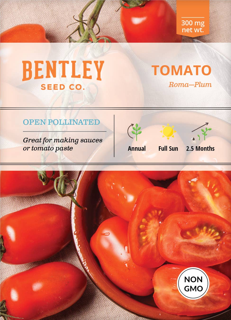 Brim Seed Co. Roma Tomato seed packet