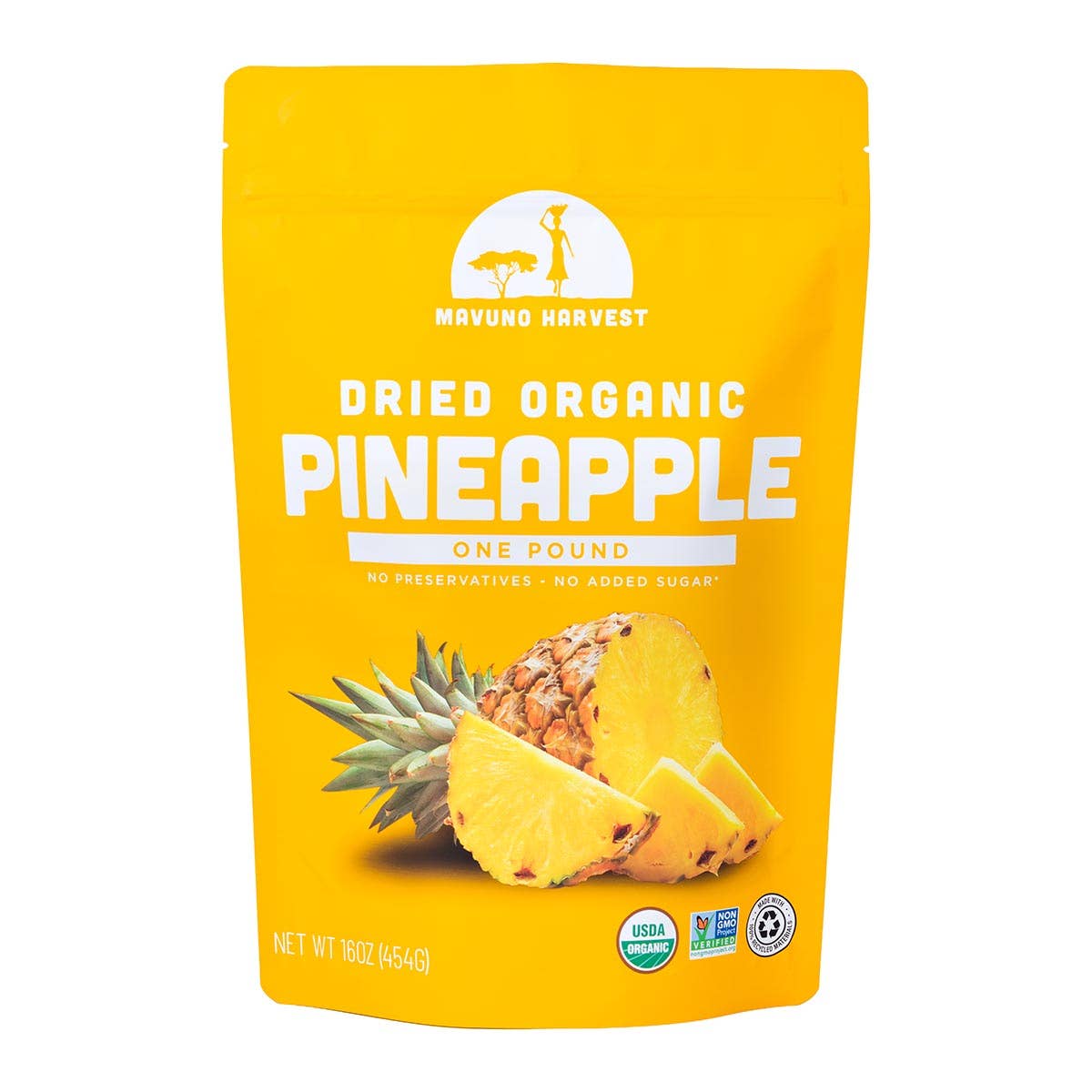 Organic Dried Pineapple, 6-pack case
