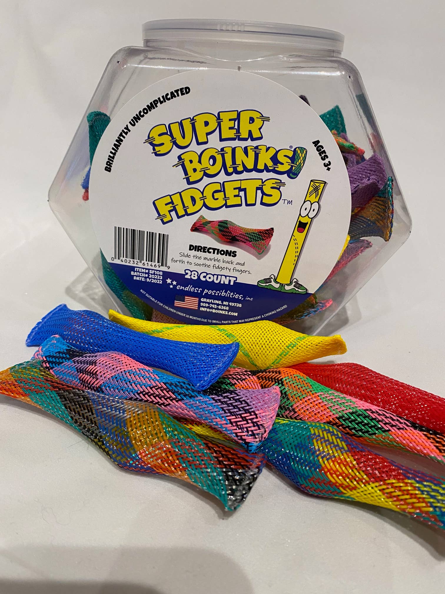 Super Boinks fidget toys colorful variety pack