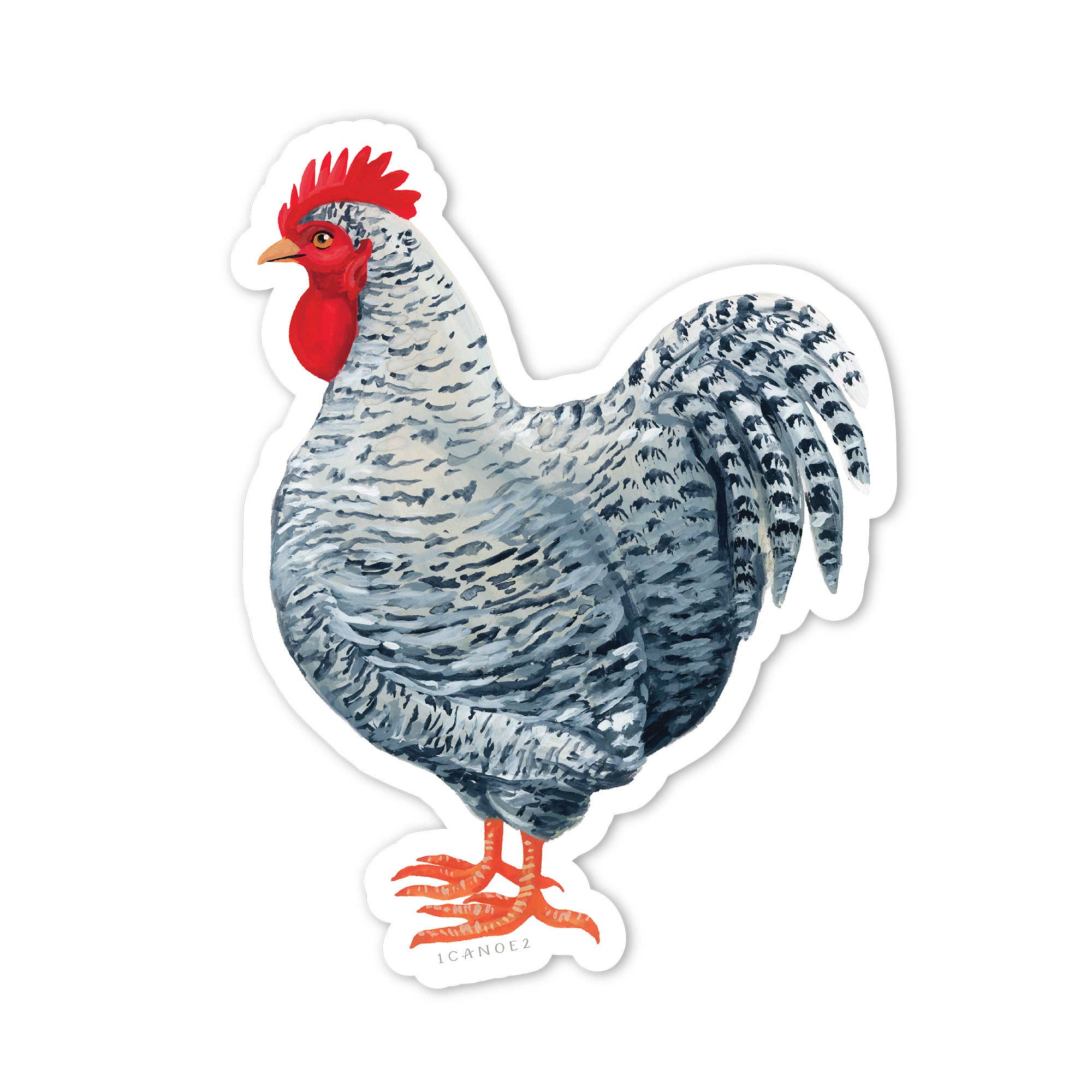 Wyandotte Chicken Decal Sticker