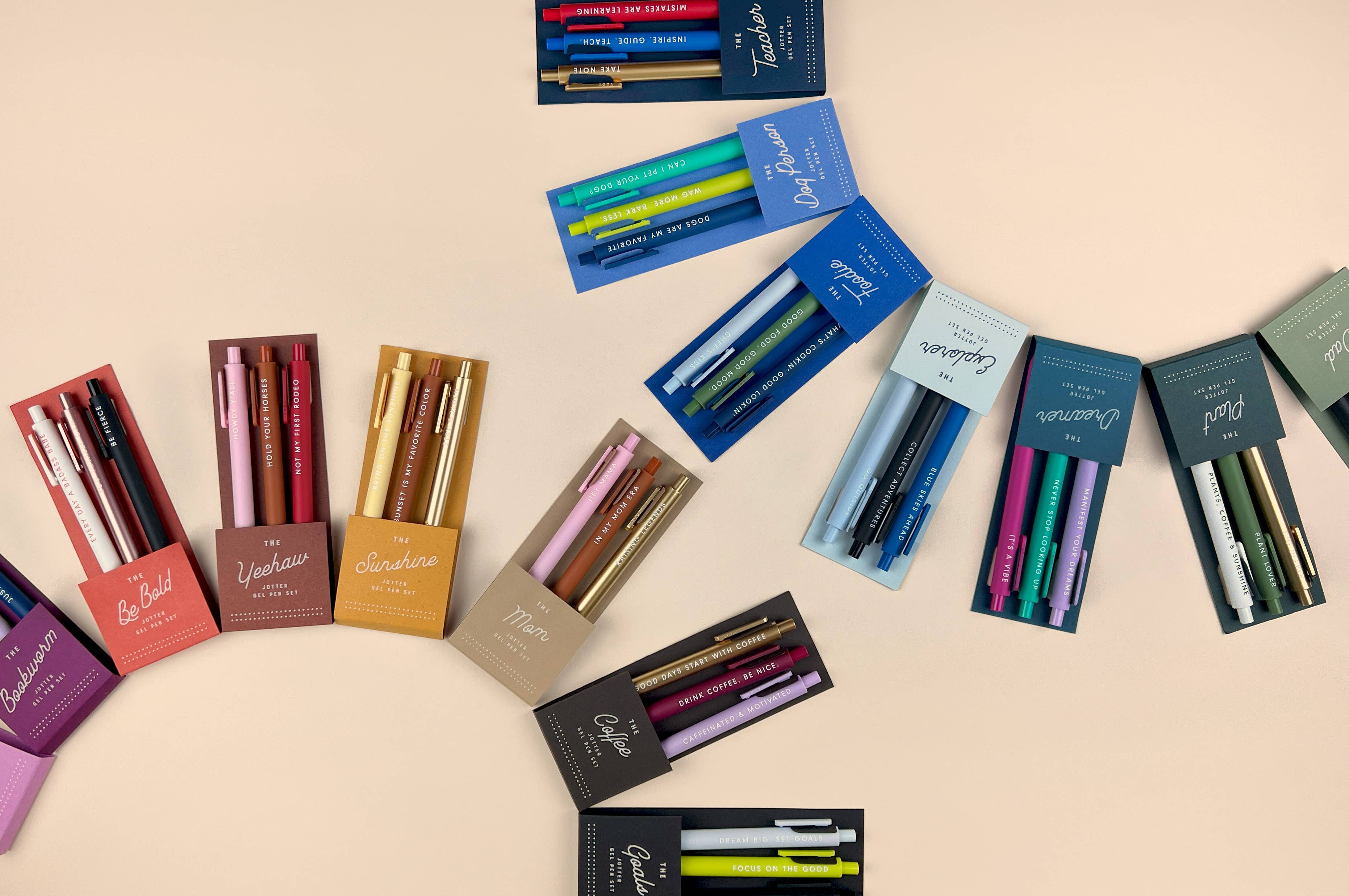 Plant Jotter Gel Pen set of 3 pen tip detail