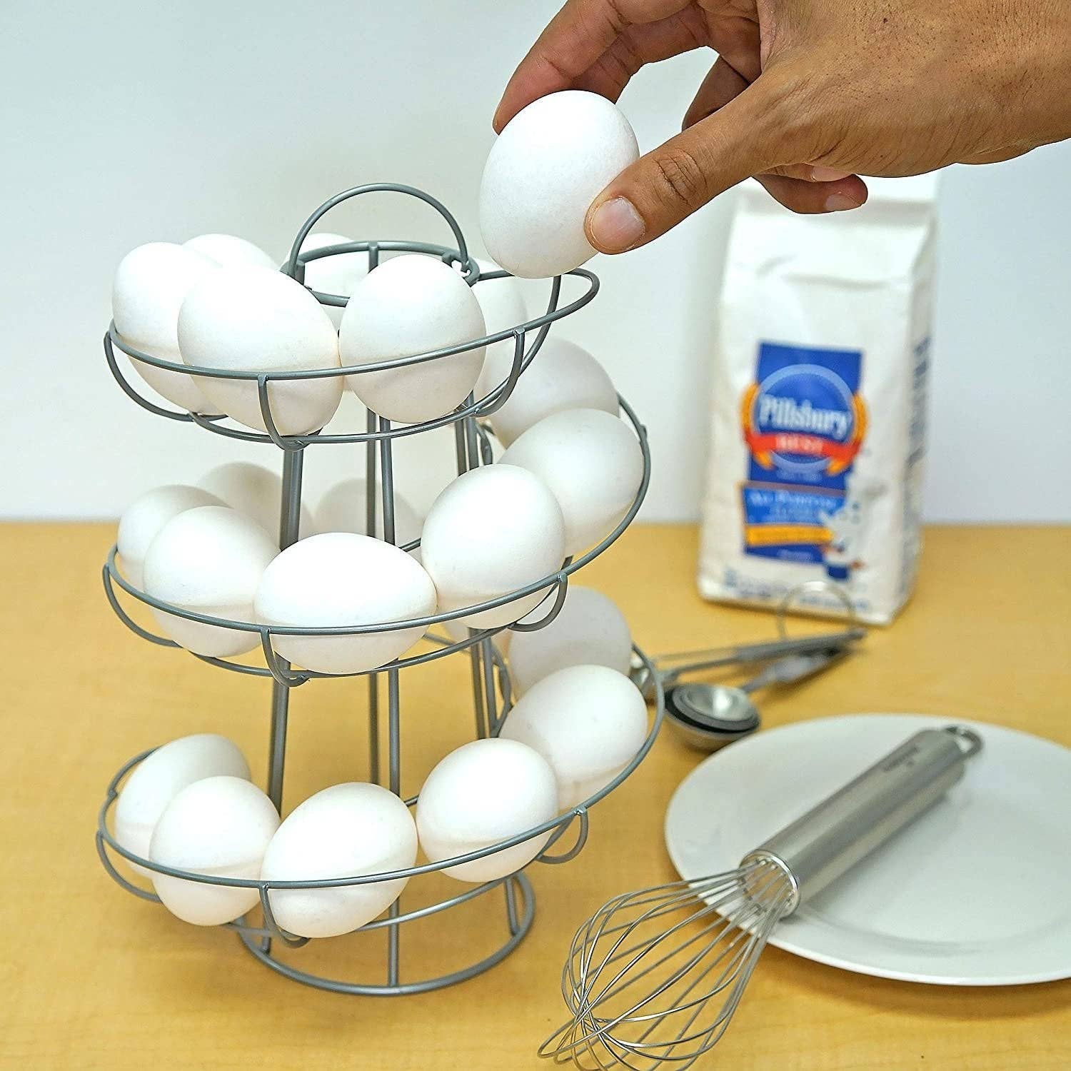 Egg Skelter Spiraling Dispenser Rack