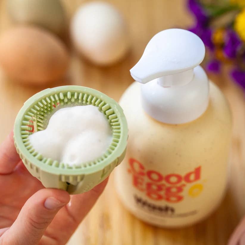 GoodEgg Wash Concentrated Refill packets close-up