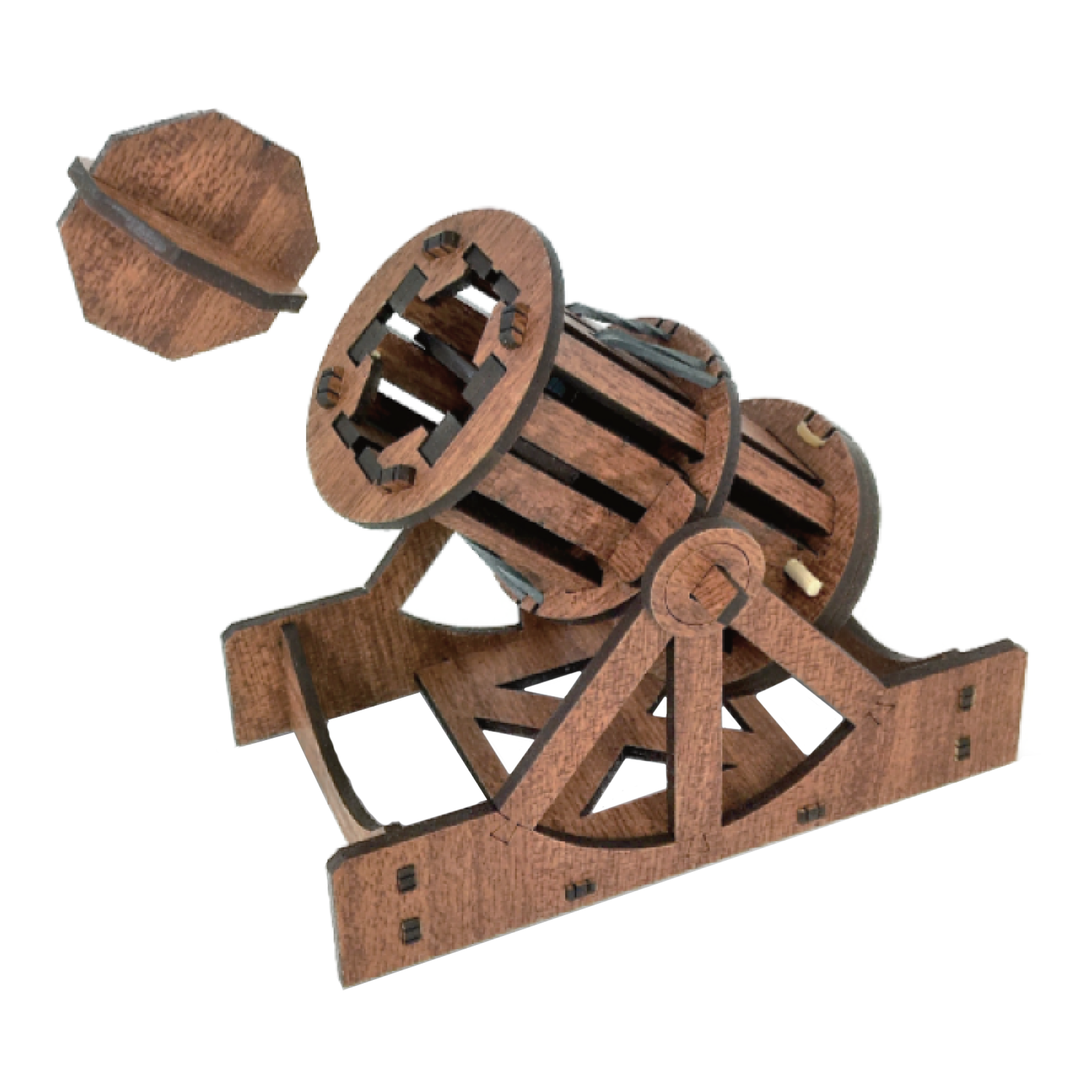 Mini Cannon wooden engineering model building kit