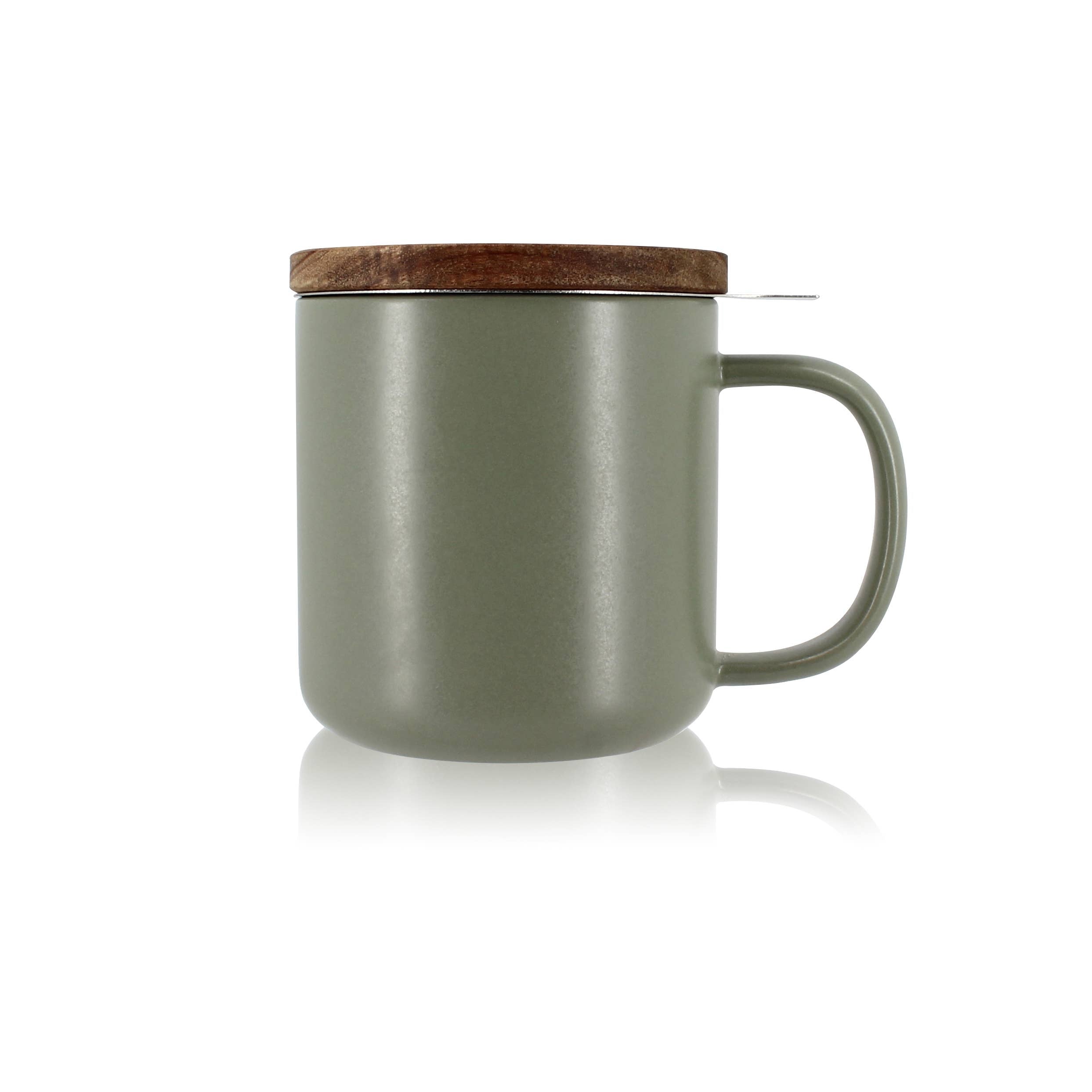 Juliet green almond sandstone tea pot 300ml