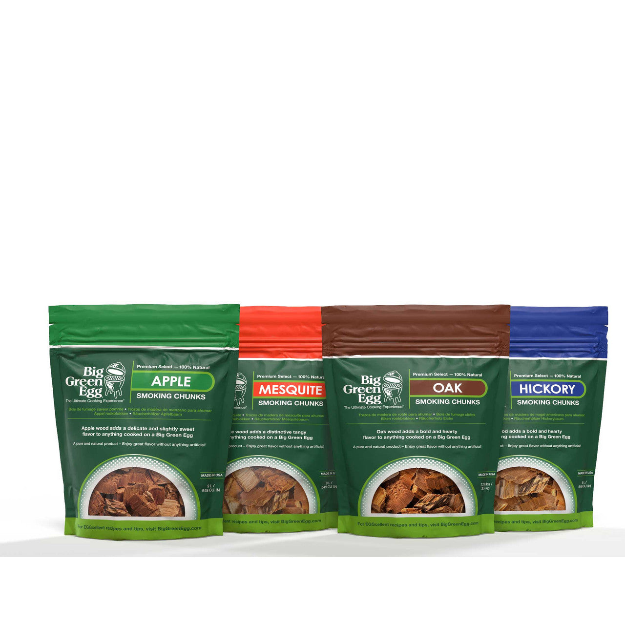 Big Green Egg smoking chunks for grilling