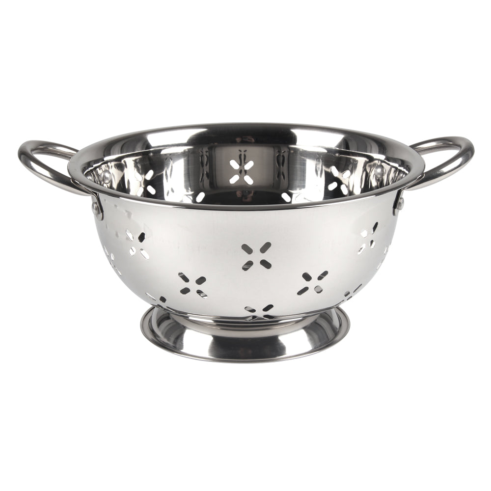 Lindy's stainless steel colander with handles