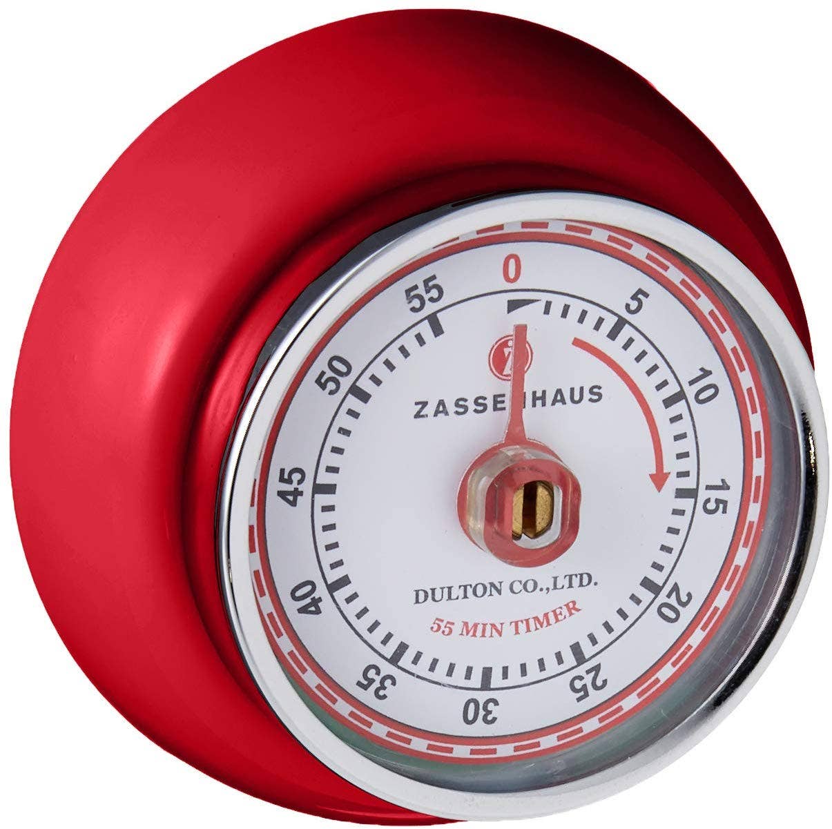 "Retro" Kitchen Timer, Red,