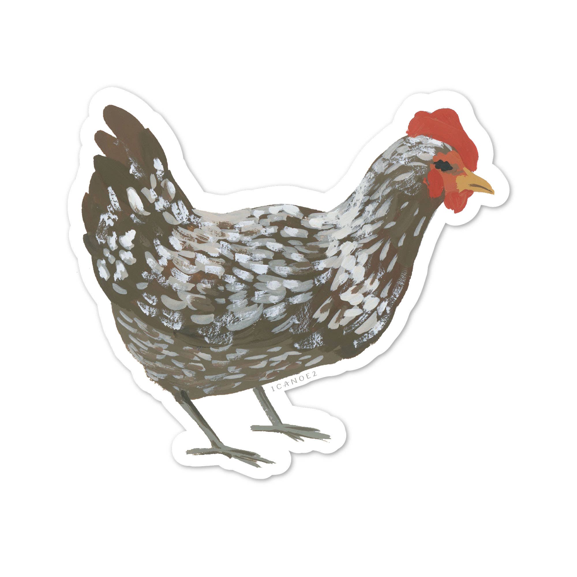 Plymouth Rock Chicken Decal Sticker