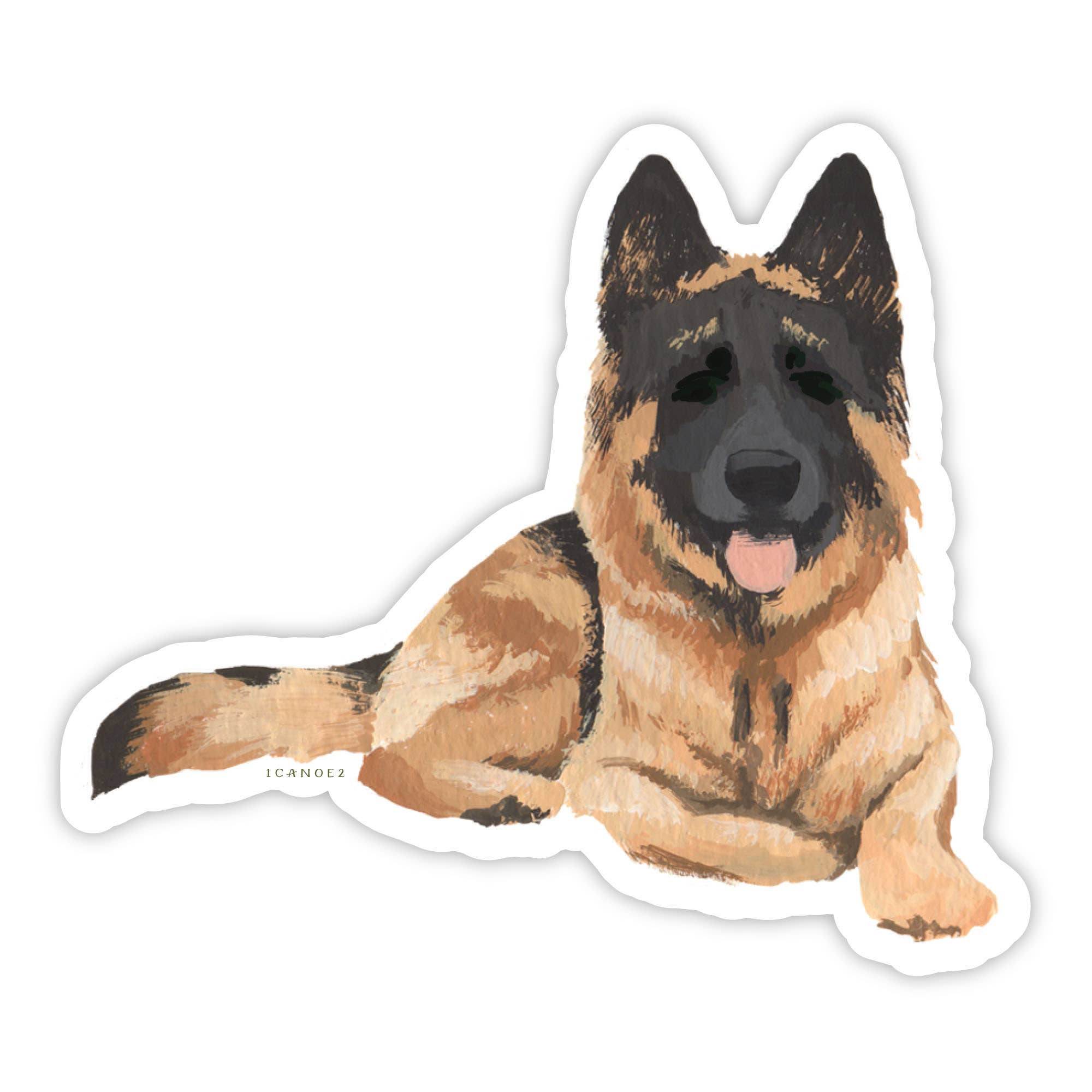 German Shepherd Decal Sticker