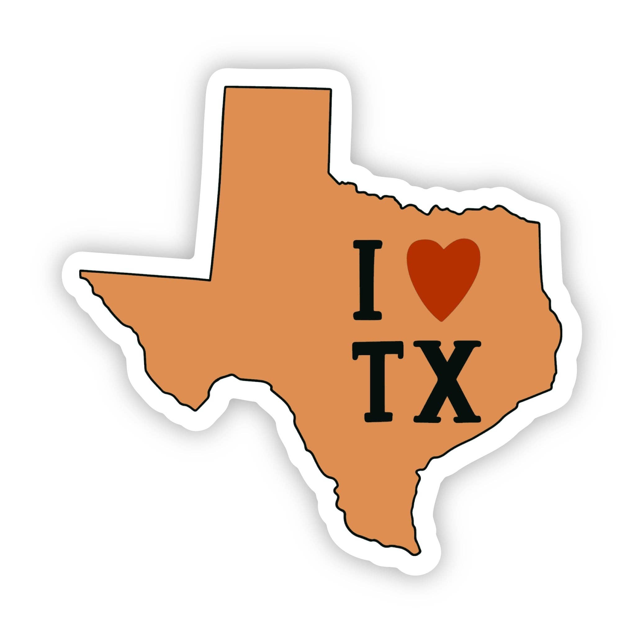 "I Love Texas" Sticker