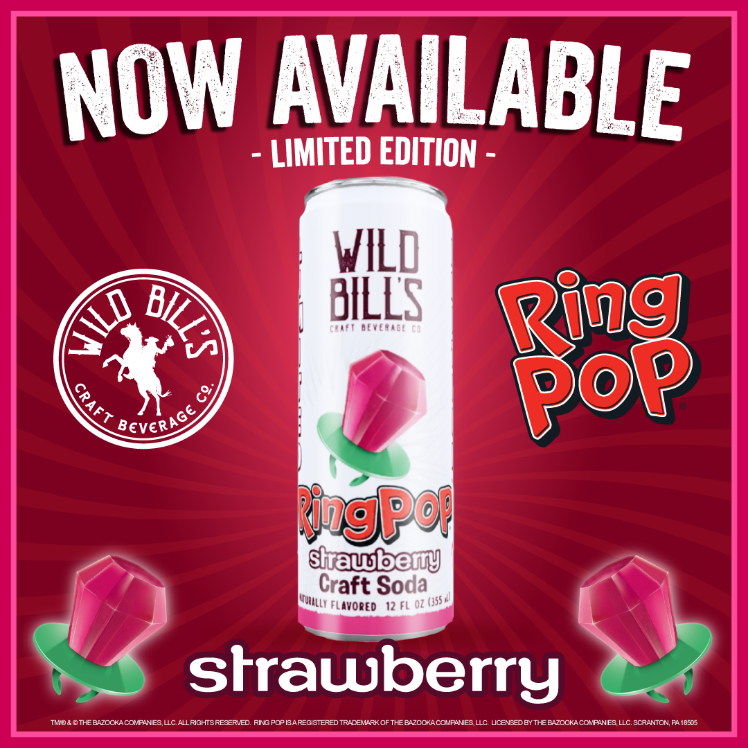 Ring Pop Soda Strawberry Pure Cane Sugar