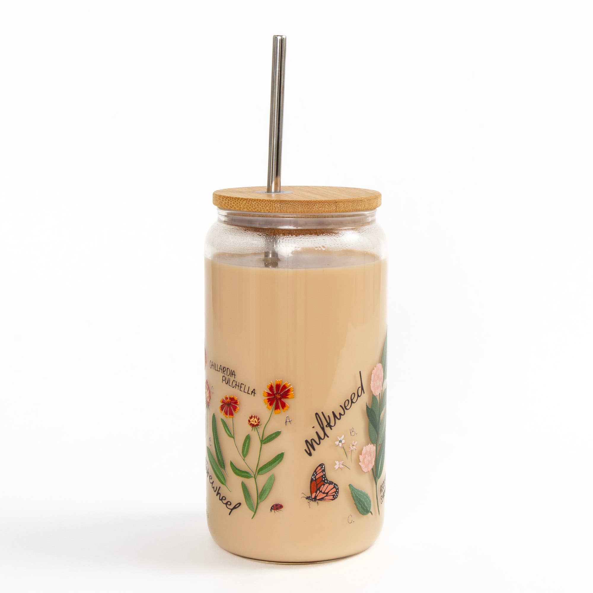 Wildflower Botanicals Glass Can alternate angle view