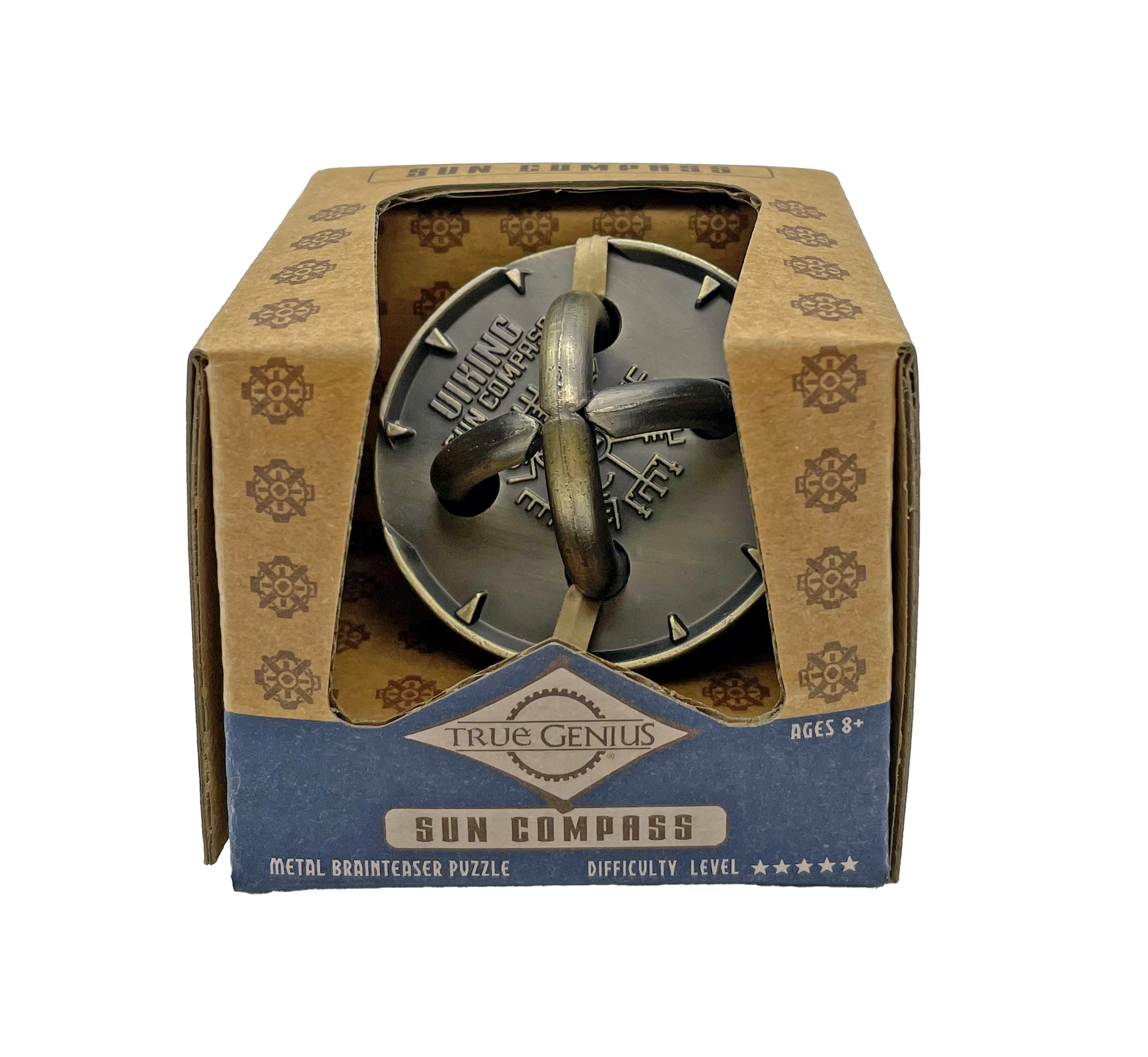 True Genius Viking Sun Compass wooden brain teaser puzzle