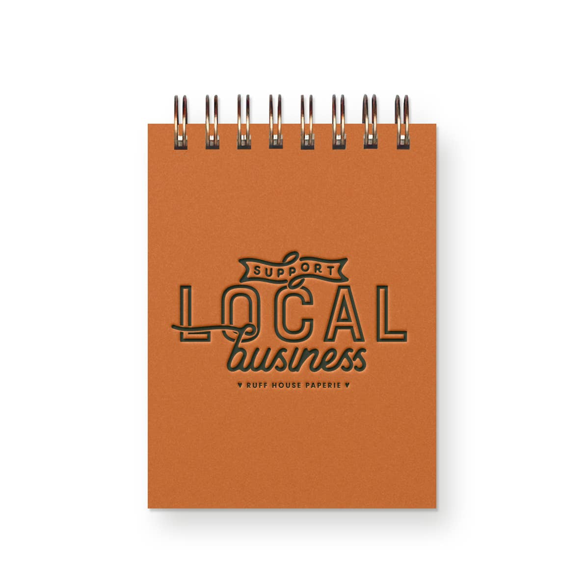 Custom Support Local Business mini jotter notebook style option