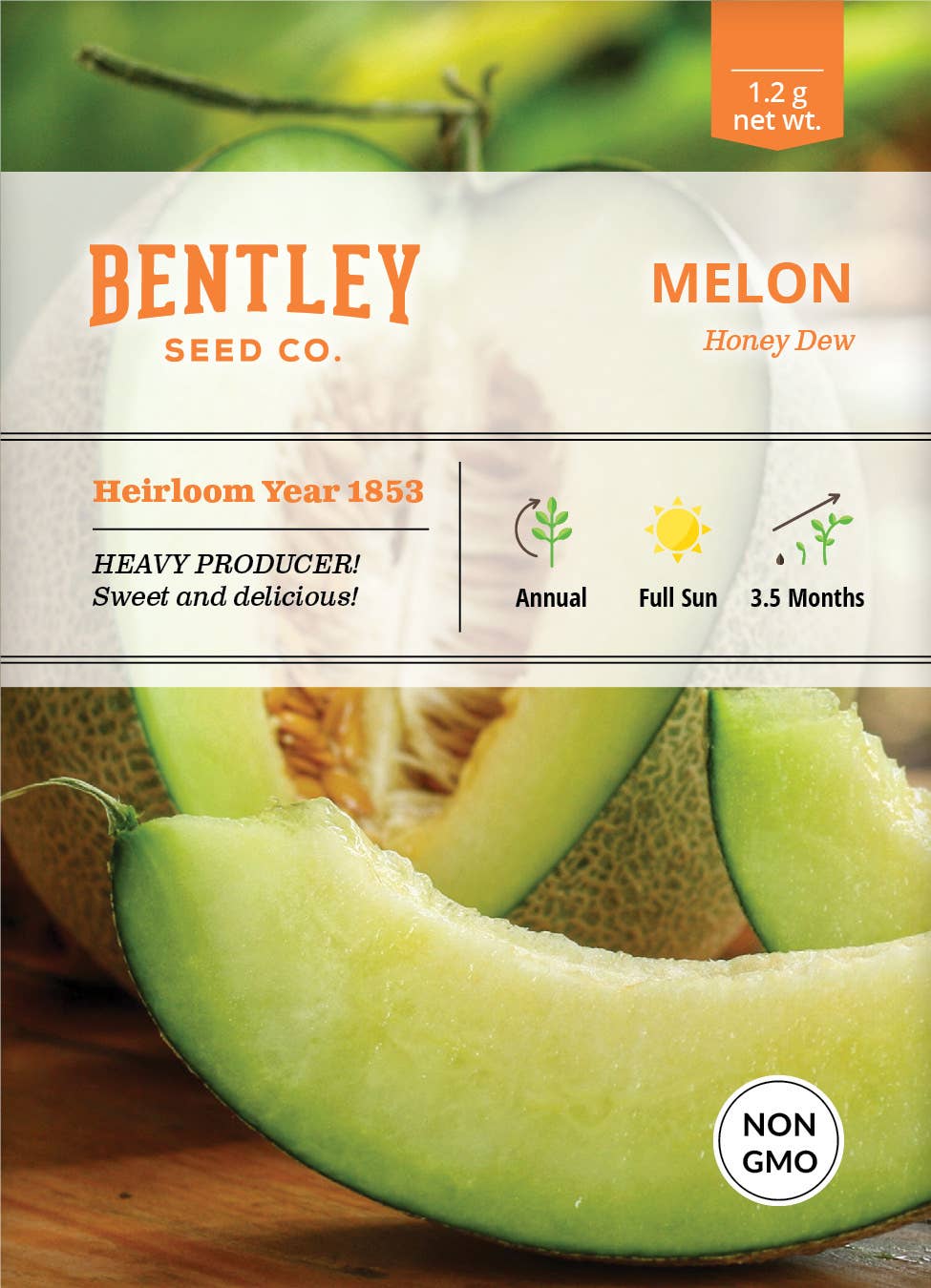 Honey Dew Melon seed packet front