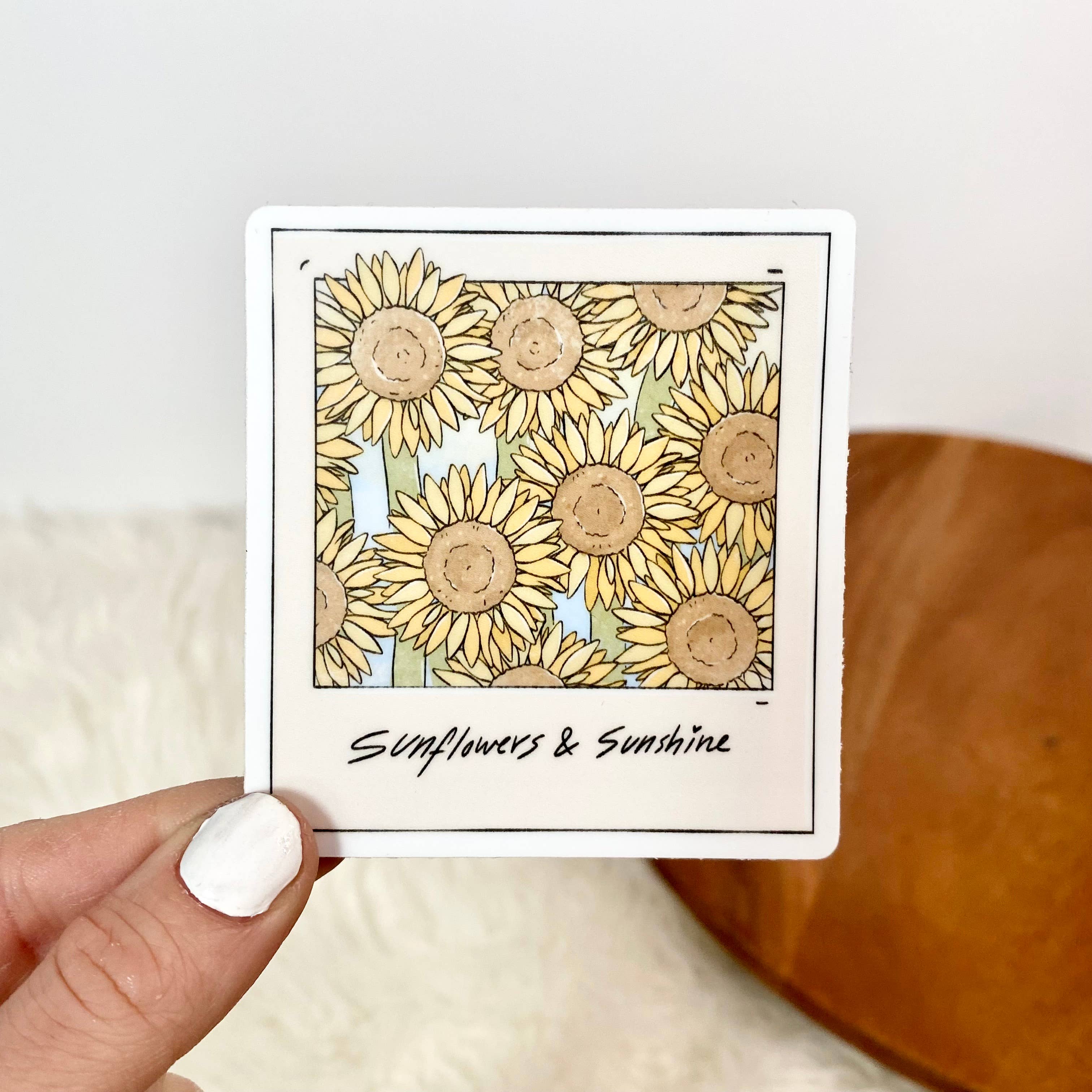 Sunflowers and Sunshine decorative sticker