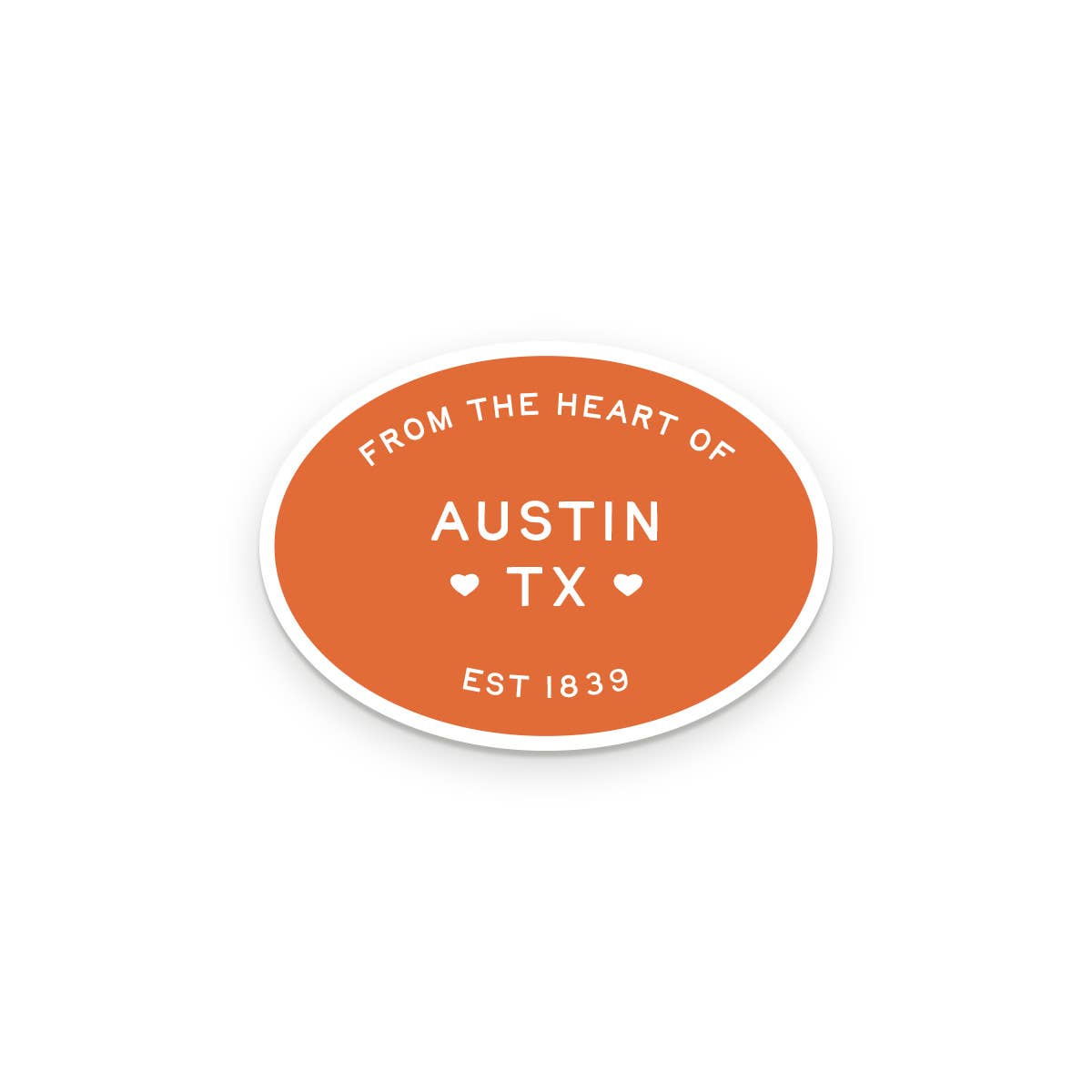 Custom City From The Heart sticker packaging view