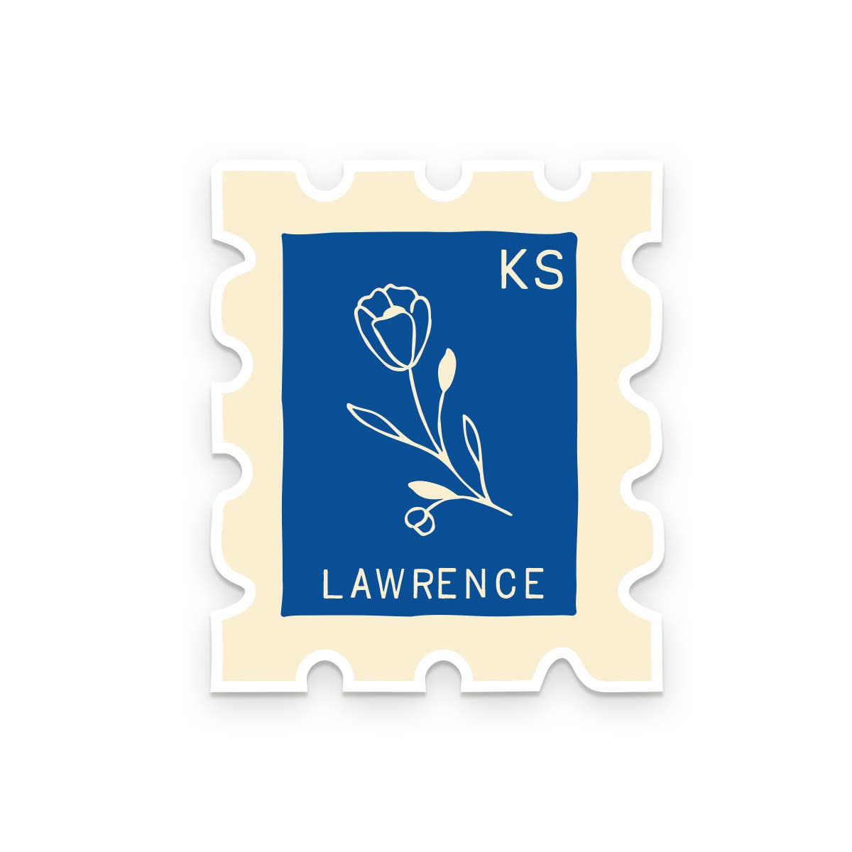 Waco TX stamp sticker size reference view