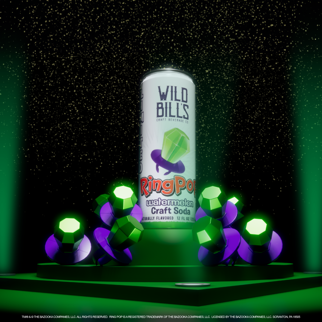 Ring Pop Soda Watermelon Pure Cane Sugar