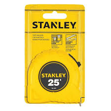 Stanley 25 foot tape measure with belt clip