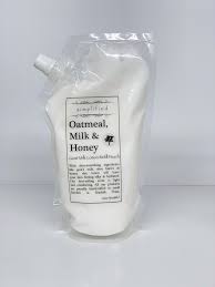 Oatmeal milk and honey goat milk lotion refill pouch