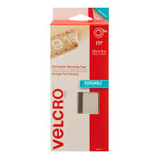 VELCRO Brand Removable Mounting Tape 15ft x 3/4in white roll