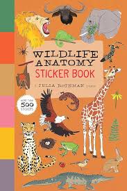 WildLife Anatomy sticker book with animal illustrations
