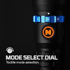 Nebo MZ60 Luxtreme Blueline flashlight grip close-up