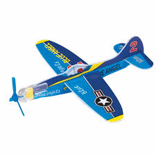 Schylling glider planes set of four with spinning propellers