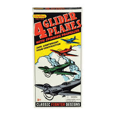 Schylling 4 glider planes with spinning propellers package front