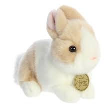 Aurora Ginger White Baby Bunny plush stuffed toy
